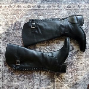 Black Riding Boots Size 6